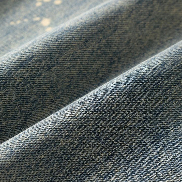 Washed Denim Straight Leg Pants Slim Fit Comfortable Design Fashion Casual All-in-one Jeans