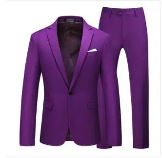 Men's 2-Piece Wedding Suit — Slim Fit Jacket & Pants