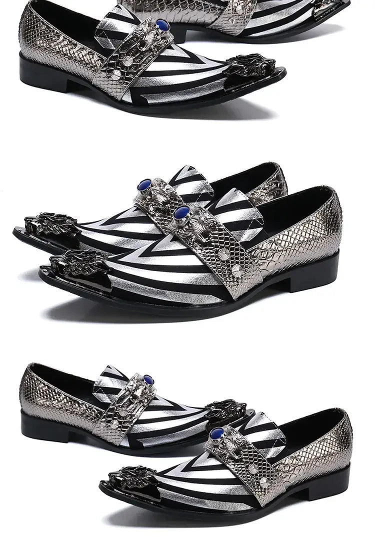 Men's Breathable Leather Business Banquet Party Wedding Dress Shoes