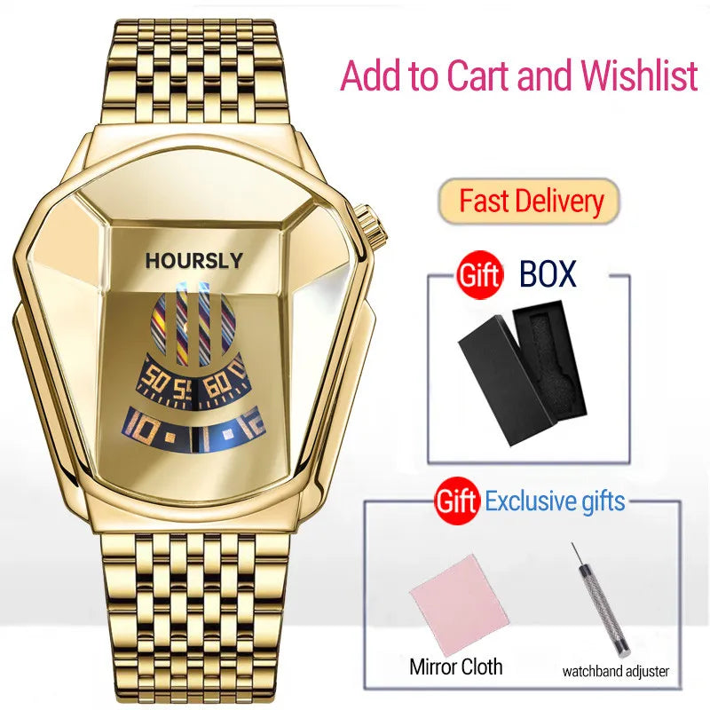 Men's Stainless Steel Quartz Wrist Watch Relogio Masculino