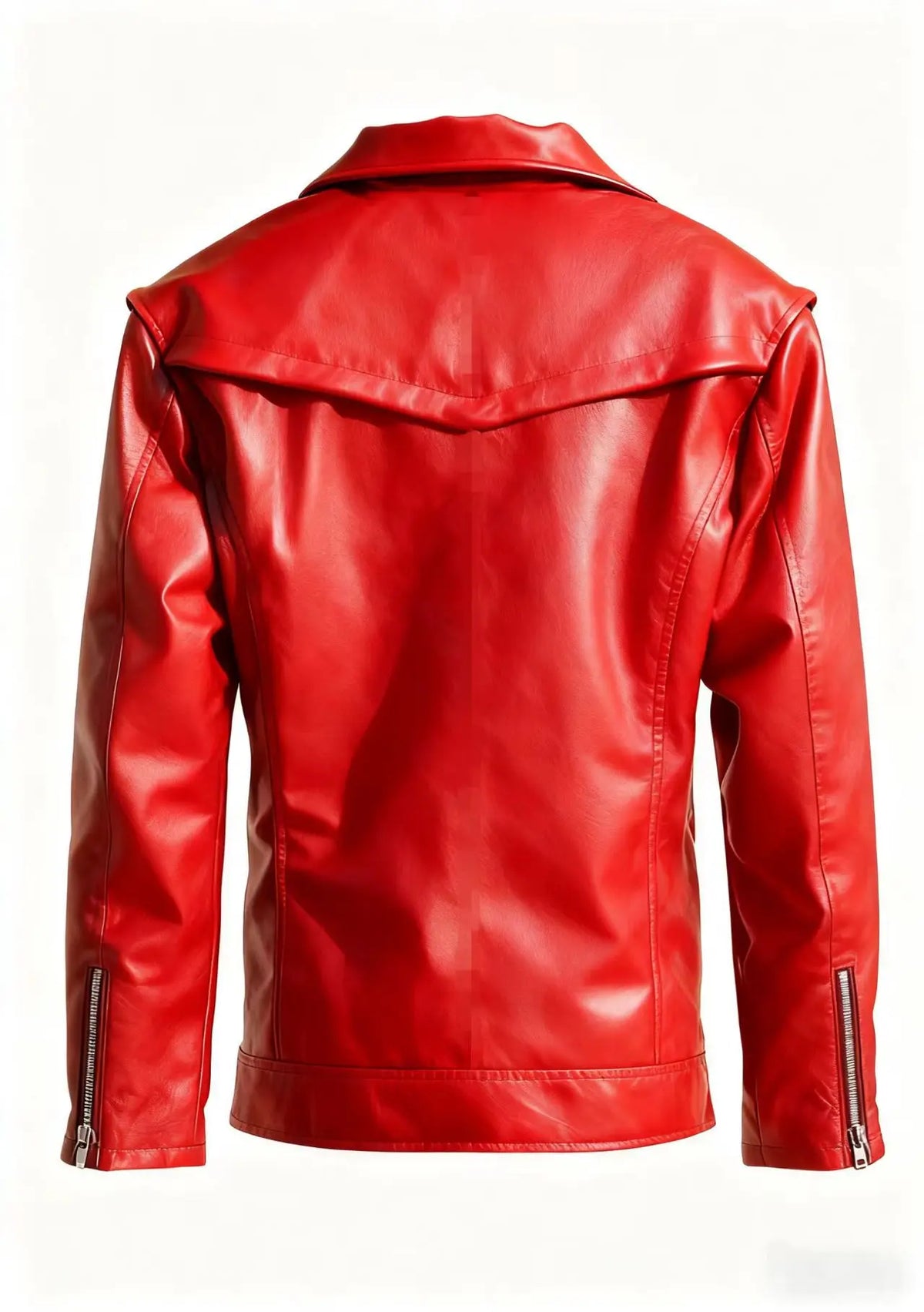Men's Oversized Multi-Zip PU Leather Coat