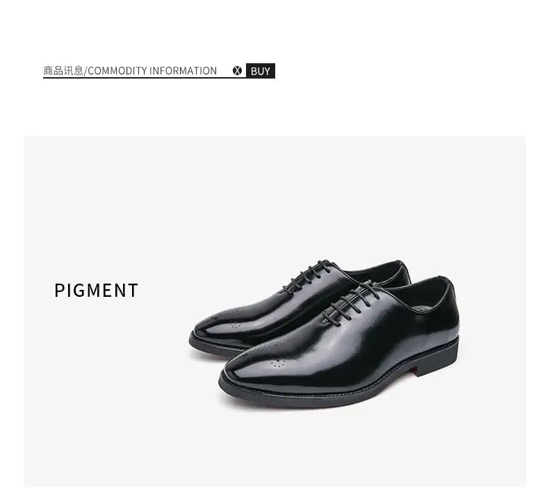 Men's Leather Formal Oxford Dress Shoes