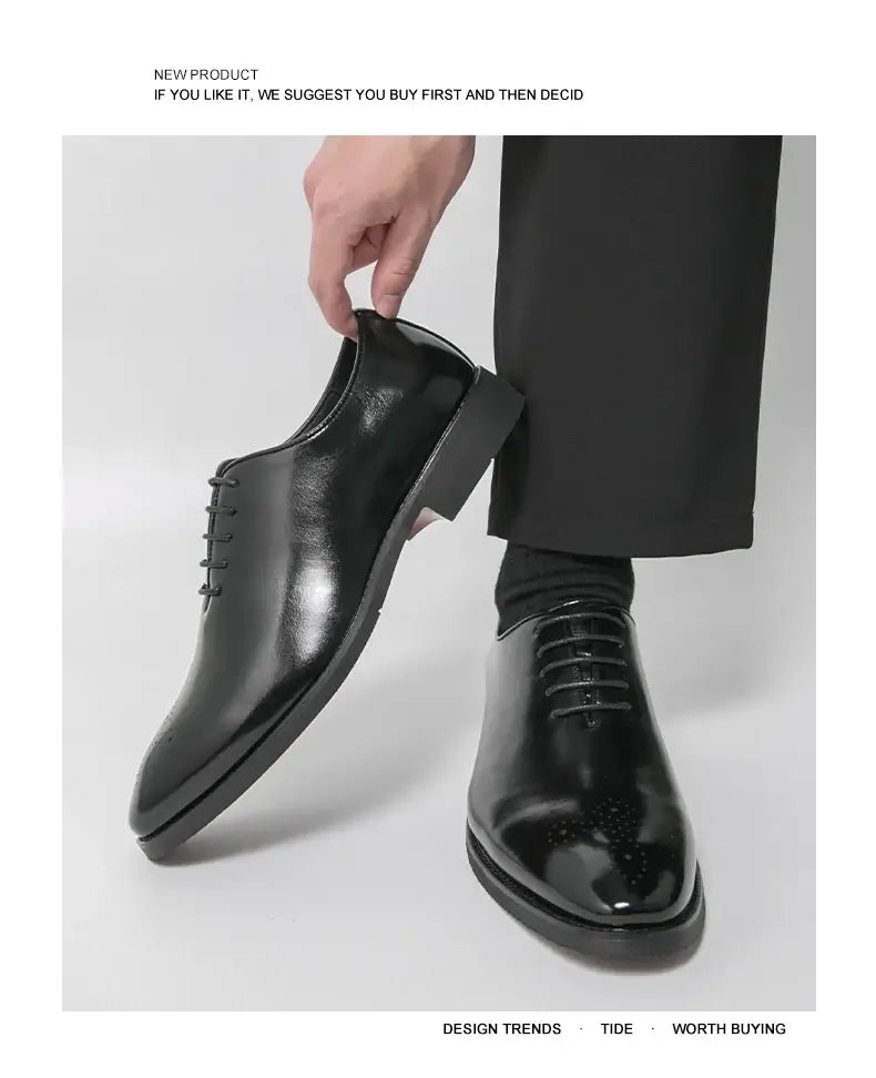 Men's Leather Formal Oxford Dress Shoes