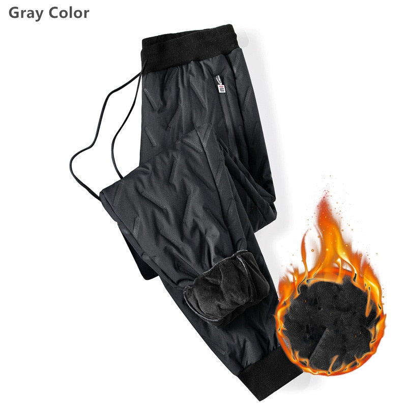 Men's Winter Windproof Jogger Snow Pants Plus Size 10XL