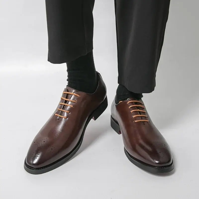 Men's Leather Formal Oxford Dress Shoes