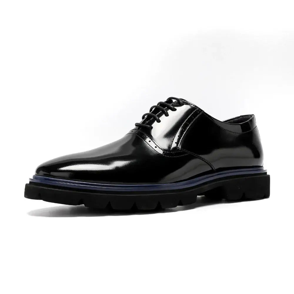 Men's Full Grain Leather Color Block Oxford Dress Shoes