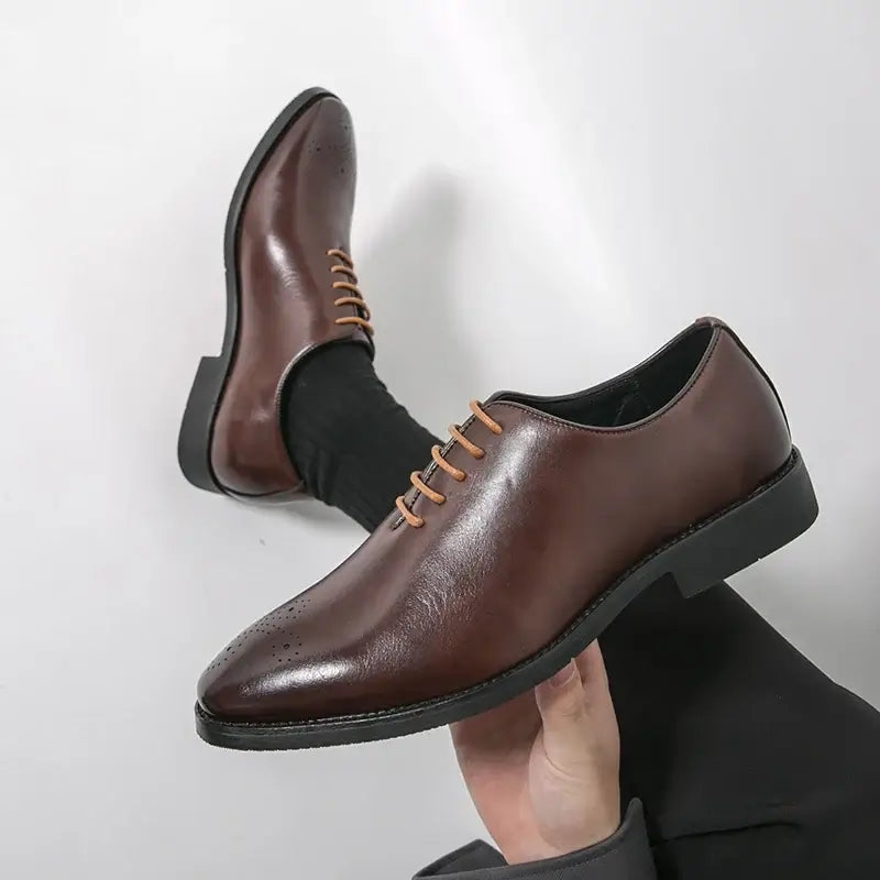 Men's Leather Formal Oxford Dress Shoes