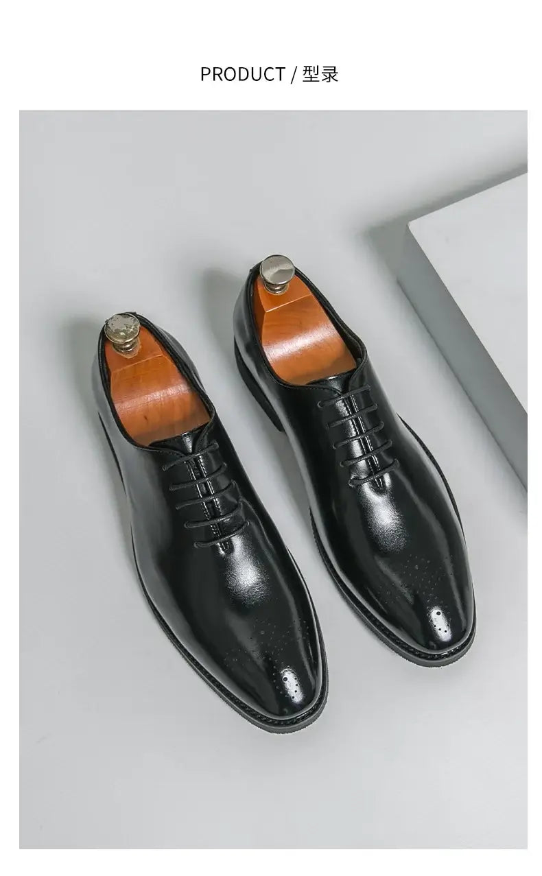 Men's Leather Formal Oxford Dress Shoes