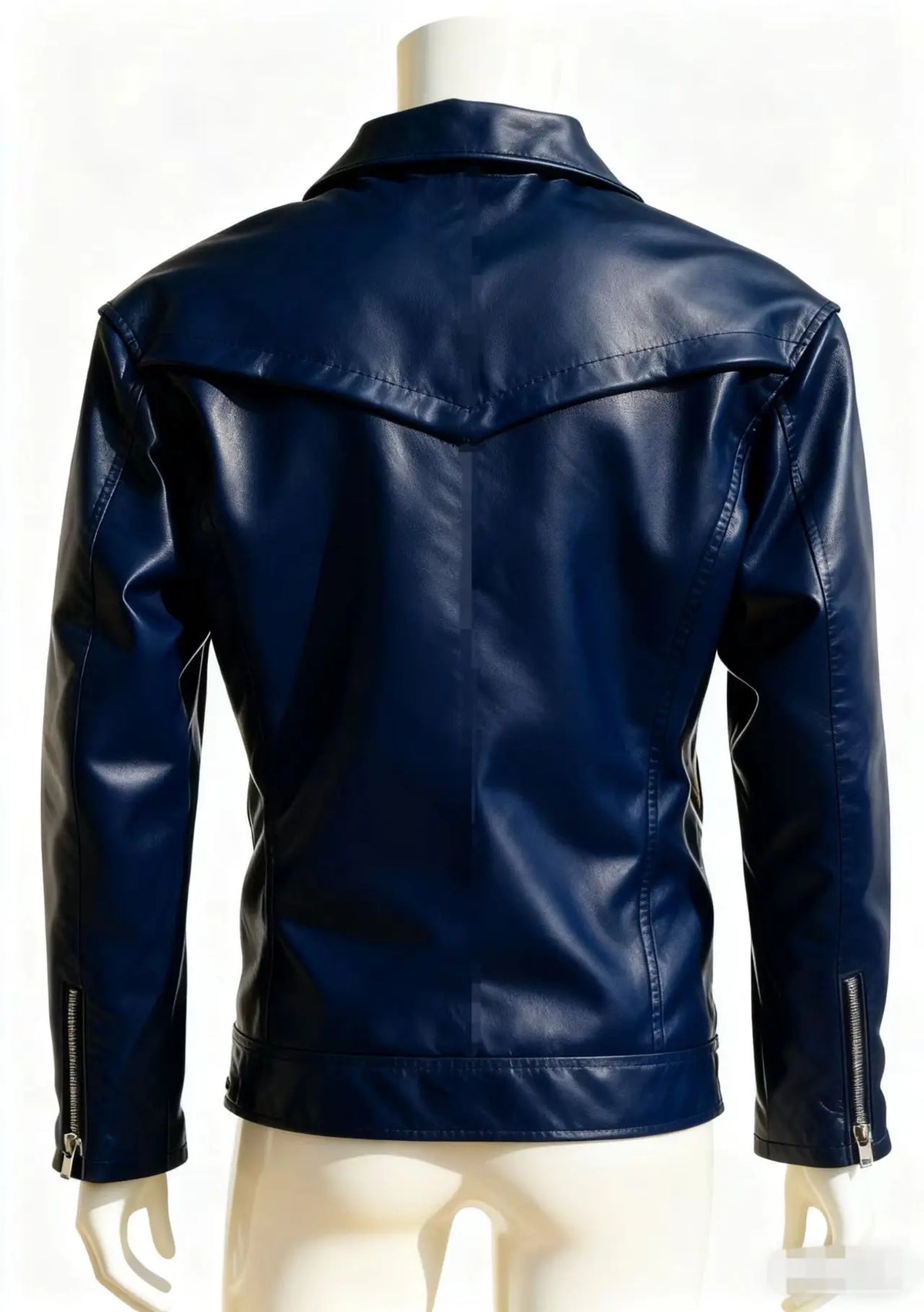 Men's Oversized Multi-Zip PU Leather Coat