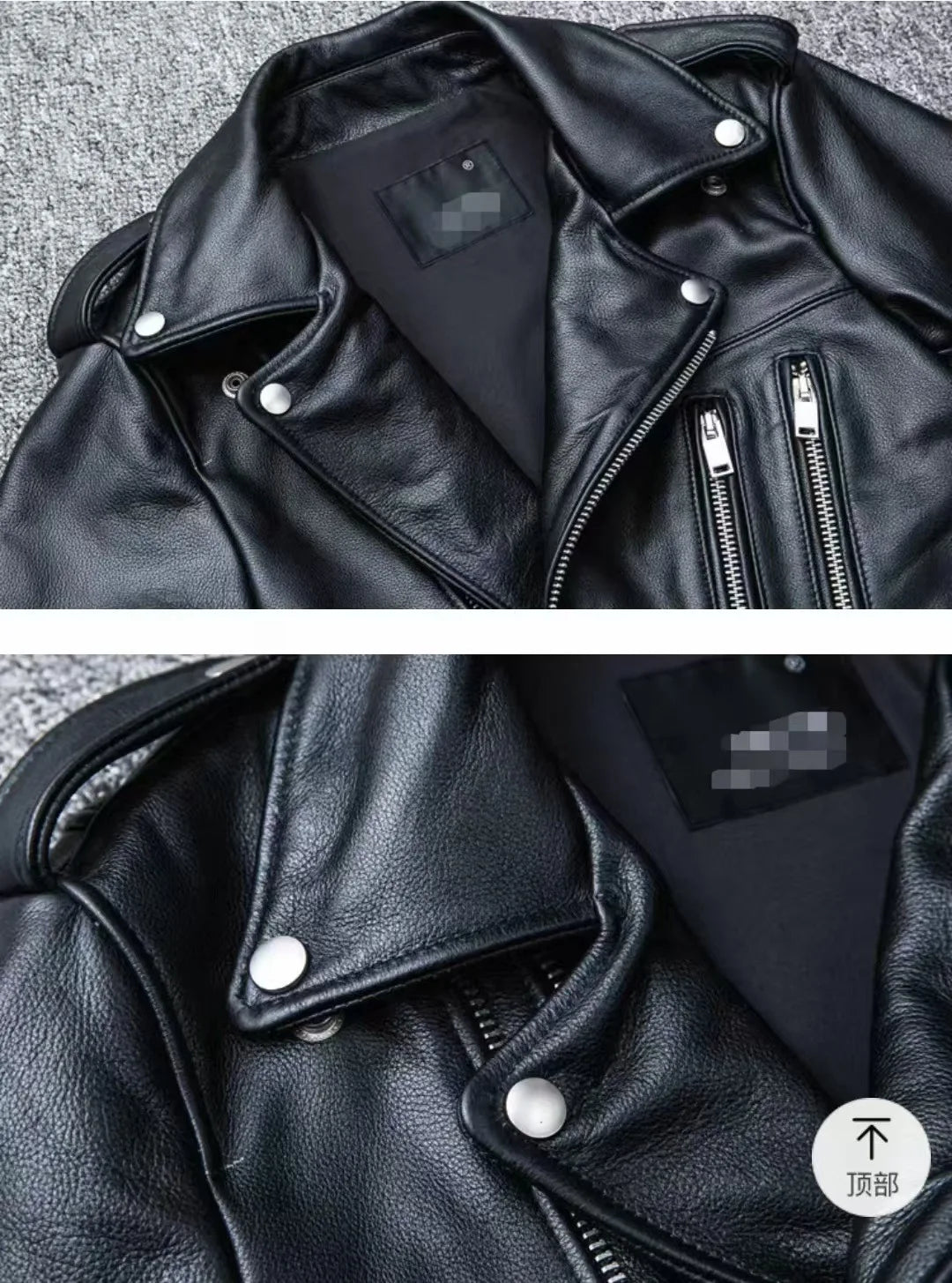 Men's Oversized Multi-Zip PU Leather Coat