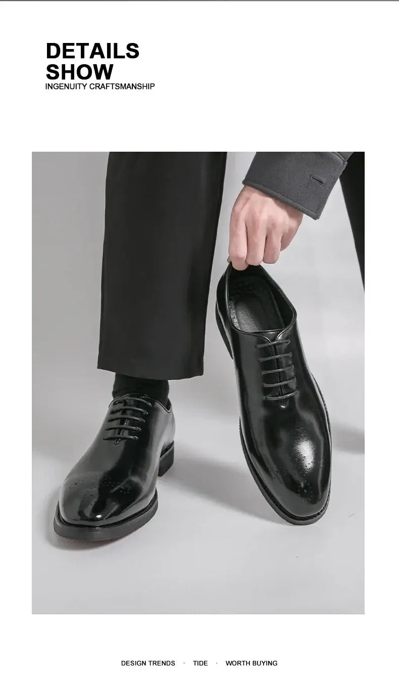 Men's Leather Formal Oxford Dress Shoes