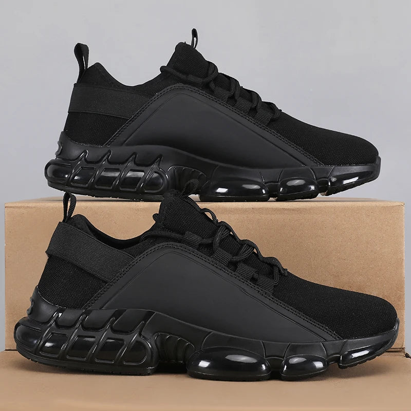 Men's Mesh Lightweight Platform Running Walking Basketball Shoes