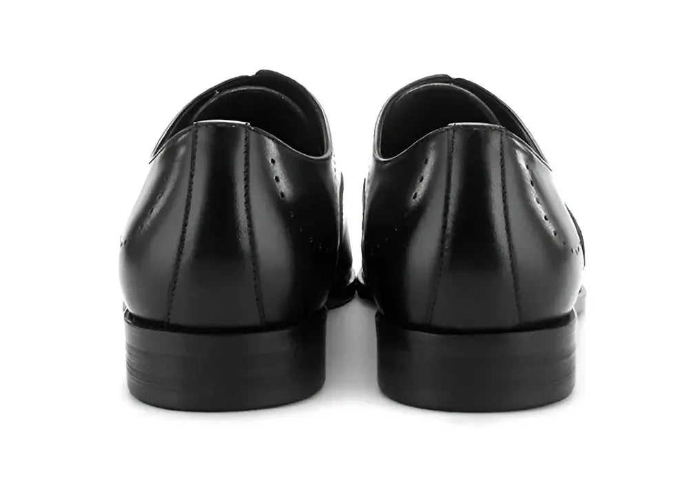 Full-Grain Leather Formal Derby Shoes for Men Daily Wear Business Oxford Dress Shoes