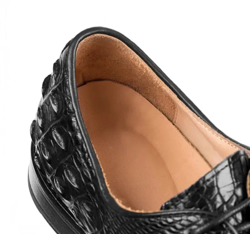 Business Casual Herren Krokodilhaut Echtes Leder Anzugschuhe Spitz Zehen Schnürsenkel Luxus Britischer Stil Herren Derby Schuhe Größe 45