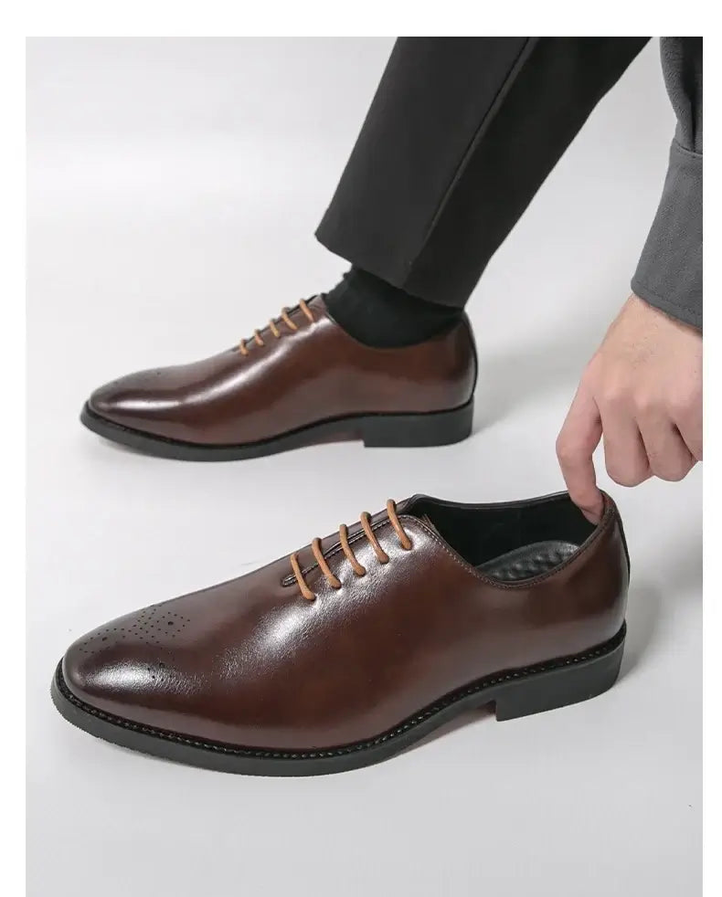 Men's Leather Formal Oxford Dress Shoes