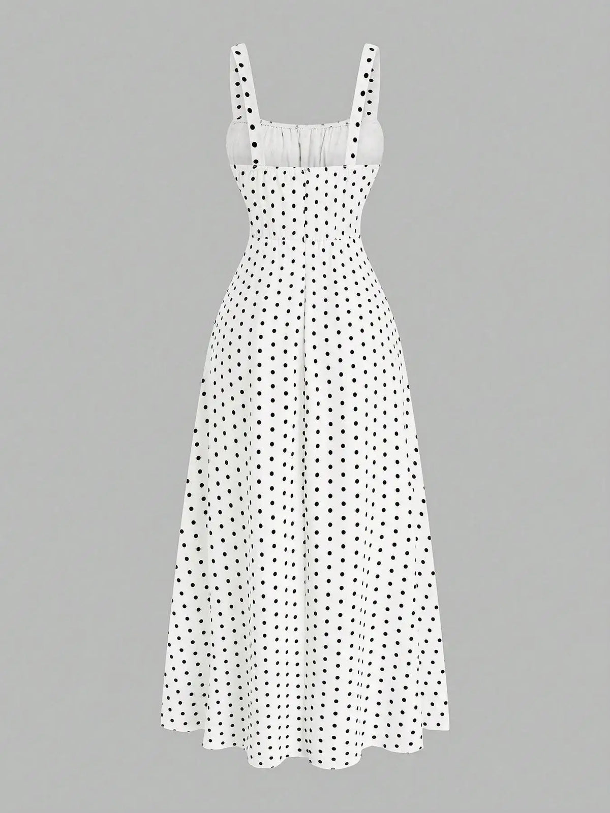 Plus Size Polka Dot Print Dress, Casual Sleeveless Dress for Summer, Women's Plus Size Clothing for Daily Wear