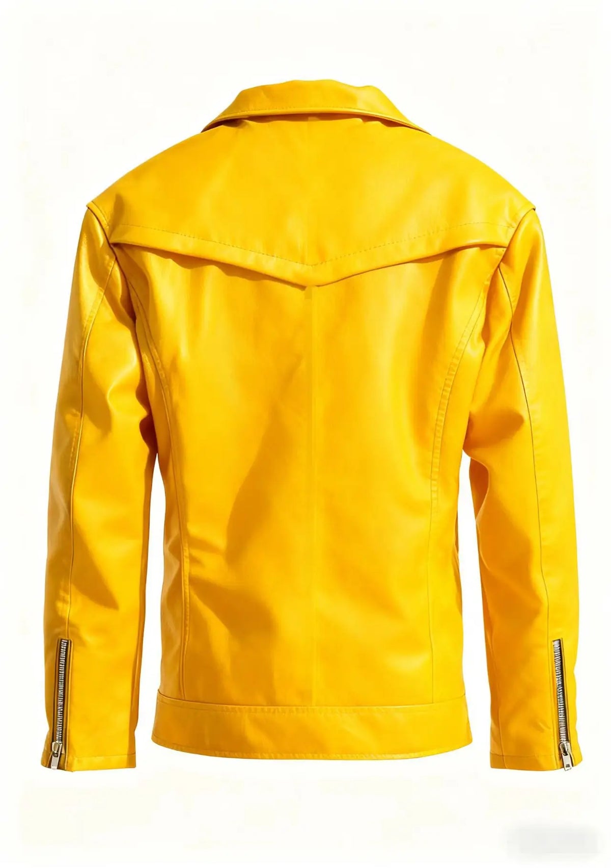 Men's Oversized Multi-Zip PU Leather Coat
