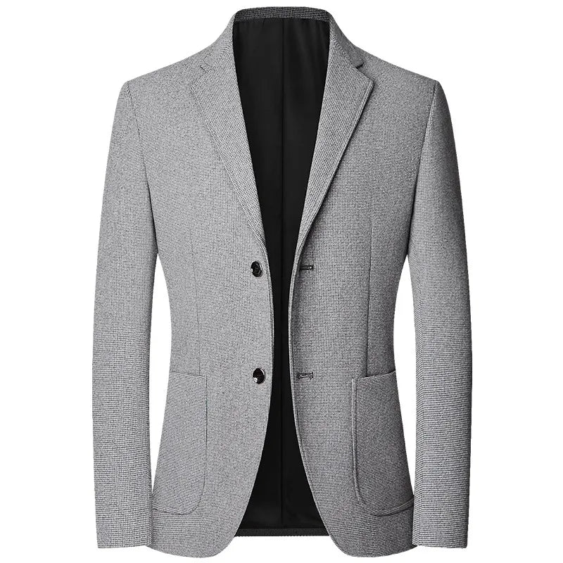 Men's Slim Fit Wool Business Blazer Jacket