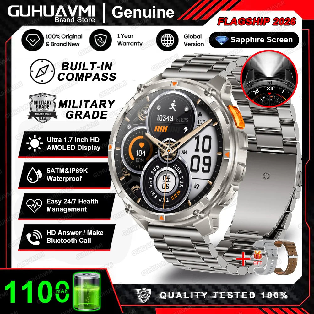 Men's GPS Waterproof Sports Smartwatch