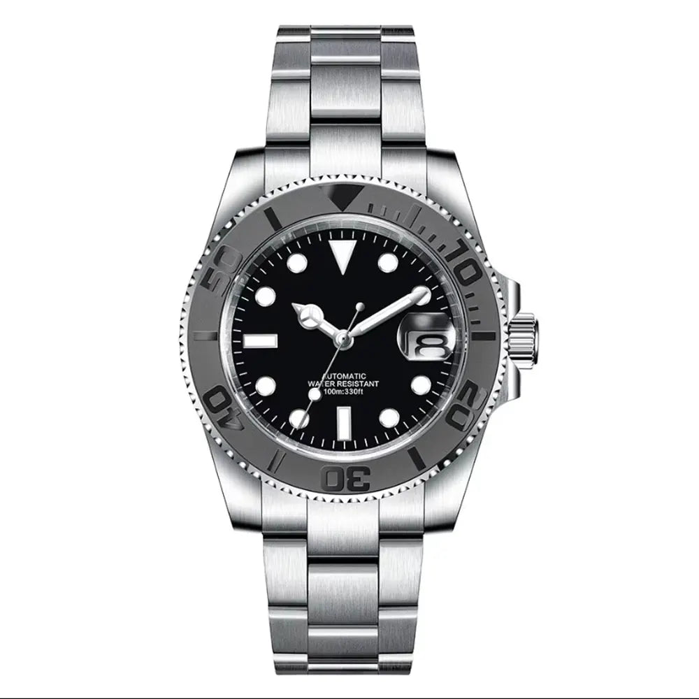 Men's Custom Logo NH35 Automatic Dive Watch Sapphire Ceramic Bezel