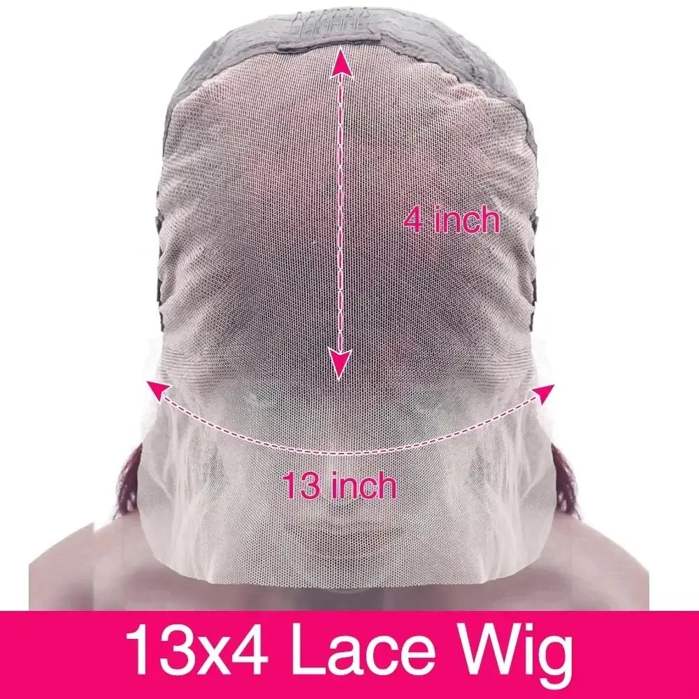 99J Burgunderfarbene Lace Front Perücke 13x6 Body Wave Lace Front Perücke HD Transparente Lace Frontal Perücke Echthaar Vorgezupft Rot