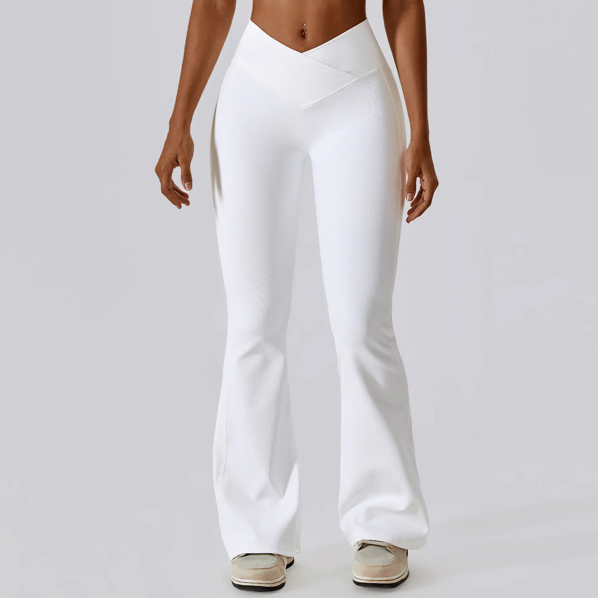 Women's High Waist Wide Leg Flare Yoga Workout Pants