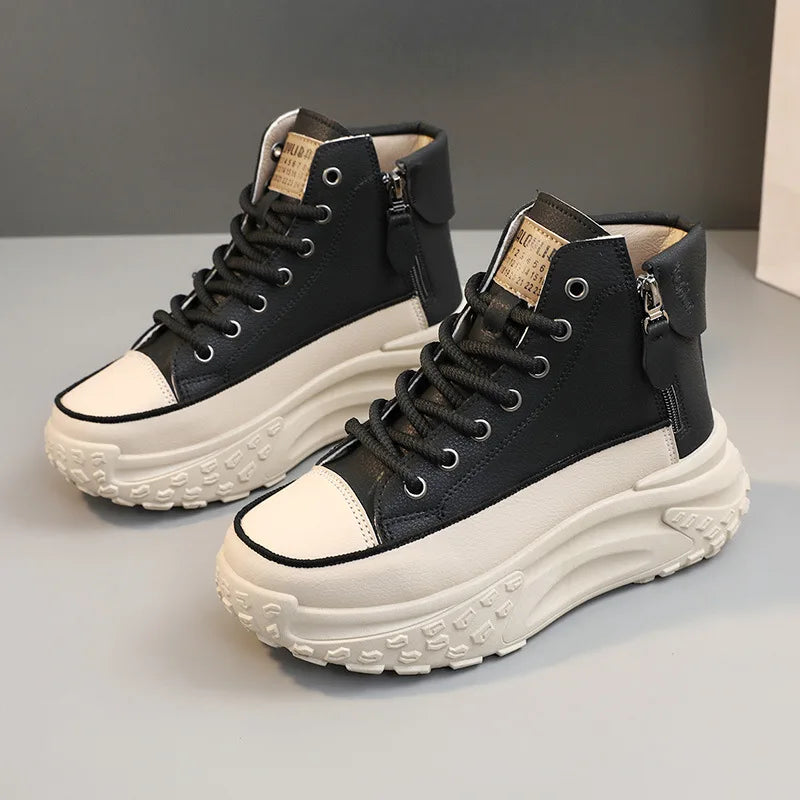 New Women Sneakers Luxury Fashion High Top Women Boots Platform Casual Shoes Outdoor Running Shoes for Women Tenis De Mujer