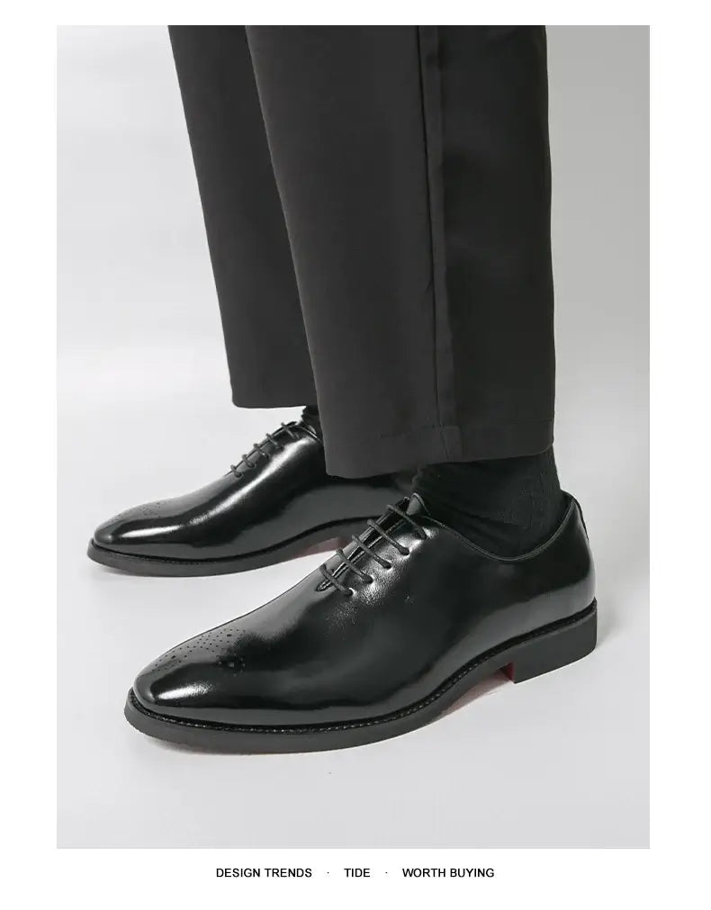 Men's Leather Formal Oxford Dress Shoes