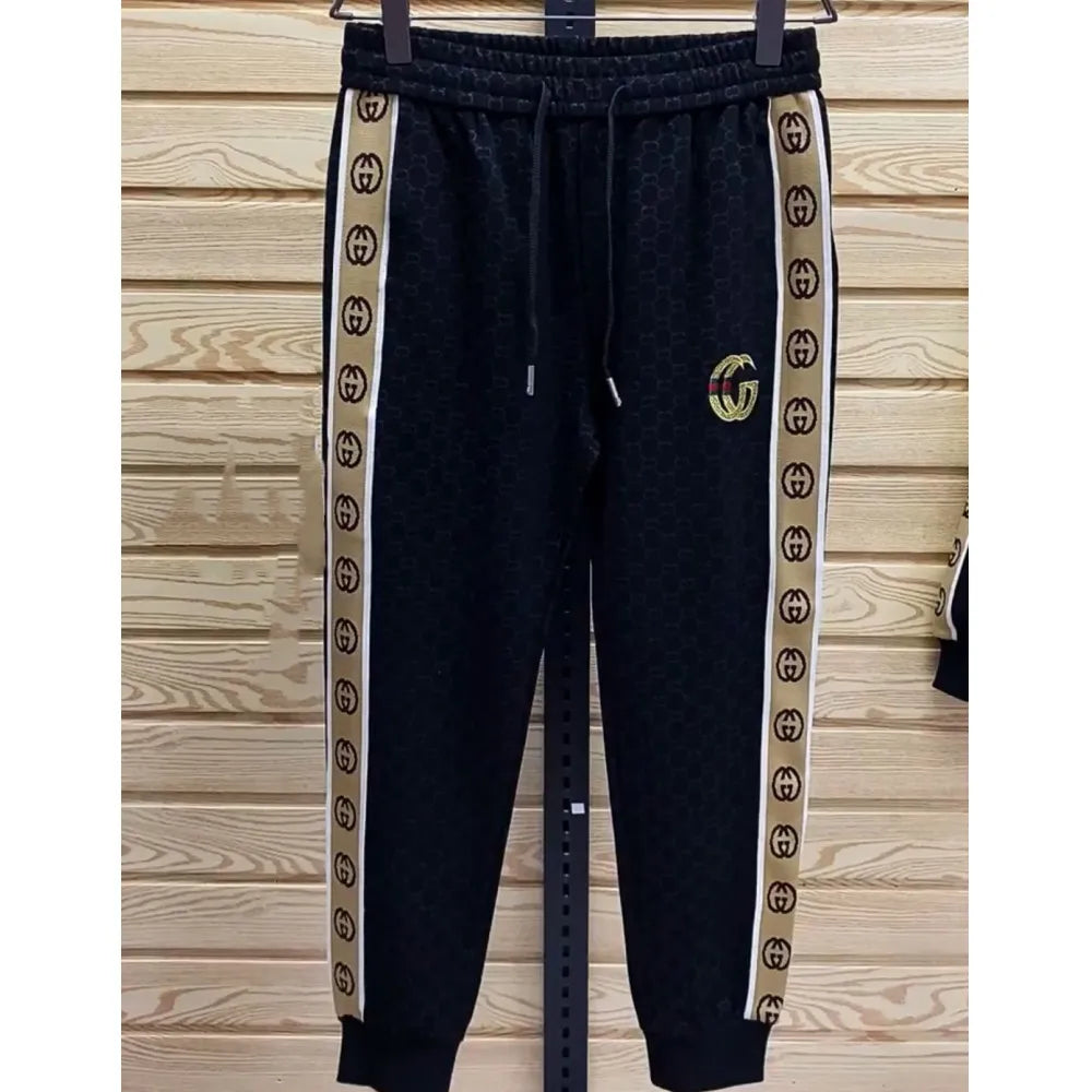 Spring and Autumn New Sports and Leisure Two-piece Set Men's Stand-Up Neck Cardigan Jacket Long Sleeve Fashion Trend Pants