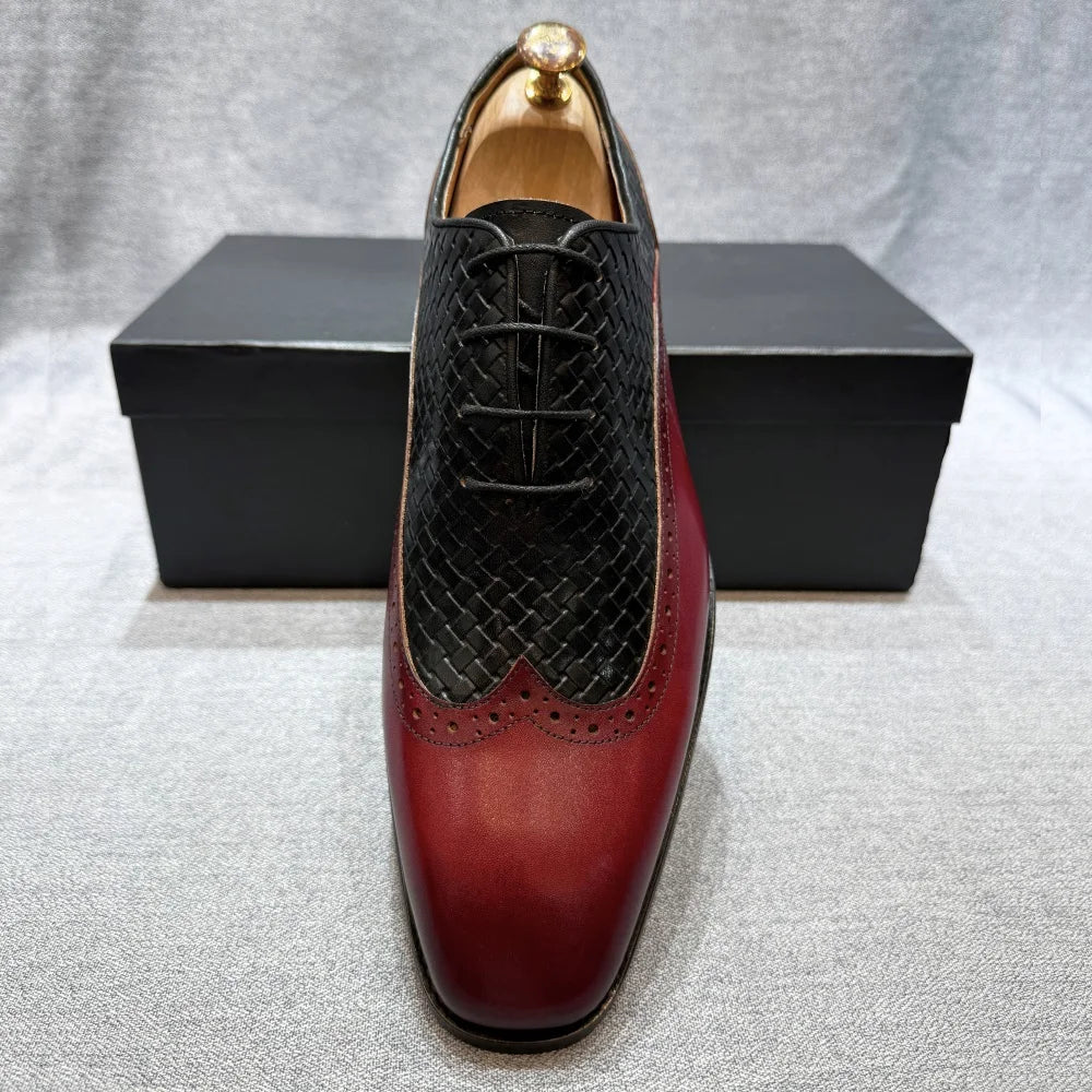 British Style Red Calf Leather Monk Strap Men Loafers Slip-On Dress Shoes with Buckle Strap Flats for Male Sizes 39-46