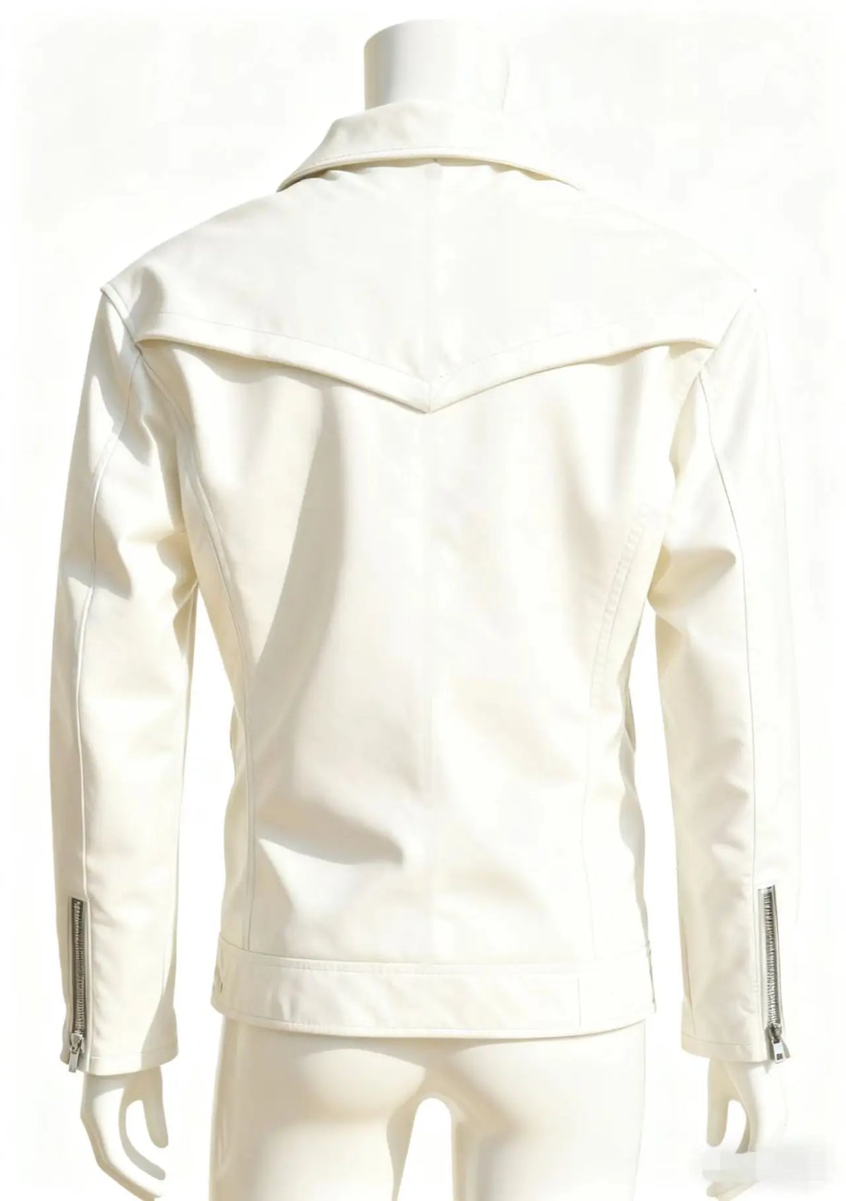 Men's Oversized Multi-Zip PU Leather Coat