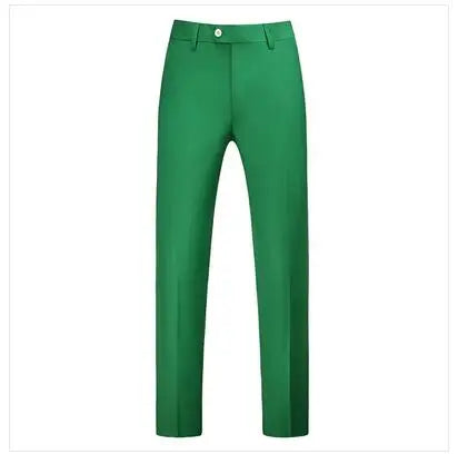 Men's Flat-Front Formal Suit Pants