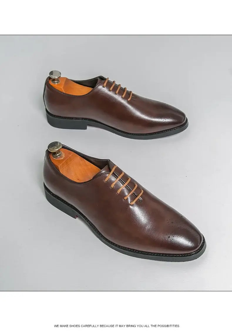 Men's Leather Formal Oxford Dress Shoes