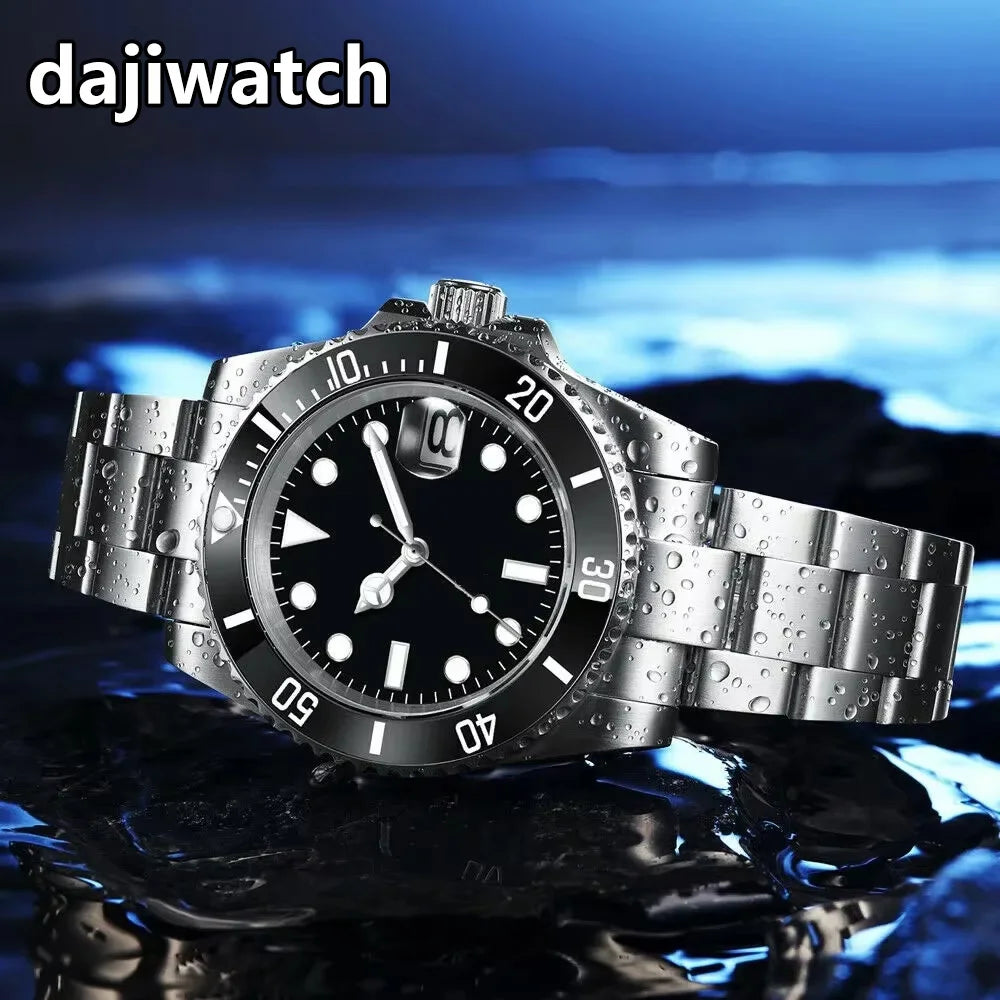 Men's Custom Logo NH35 Automatic Dive Watch Sapphire Ceramic Bezel