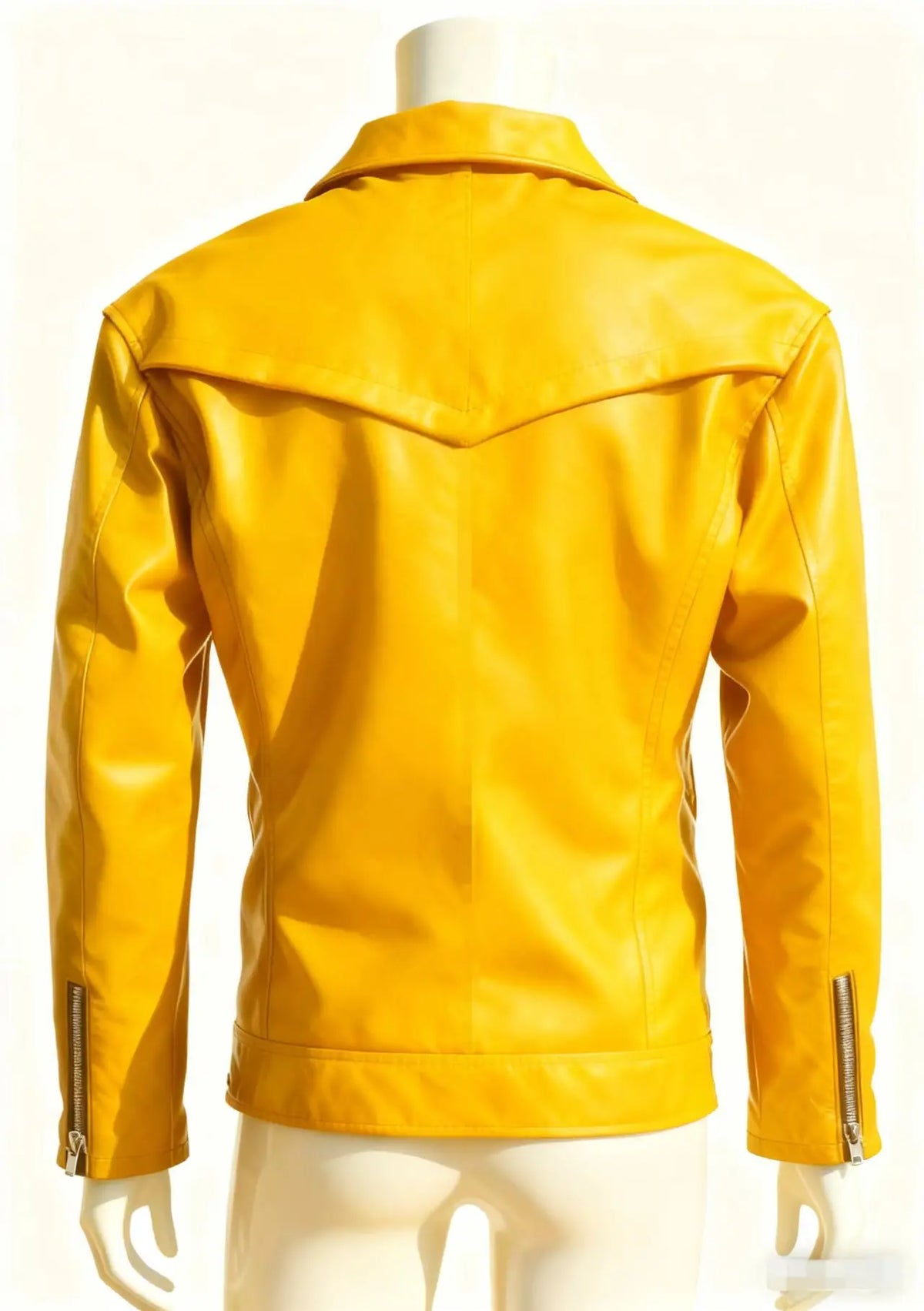 Men's Oversized Multi-Zip PU Leather Coat