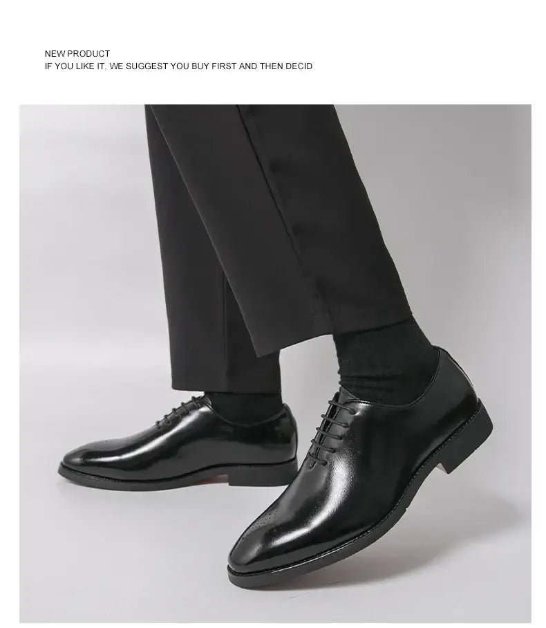 Men's Leather Formal Oxford Dress Shoes