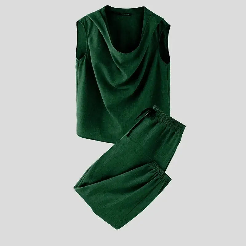 2024 Street Fashion Zweiteiler INCERUN Herren Casual Einfarbige Outfits Pendler American Style Oversize 2-teilige Sets