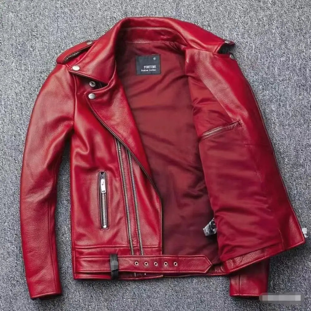 Men's Oversized Multi-Zip PU Leather Coat