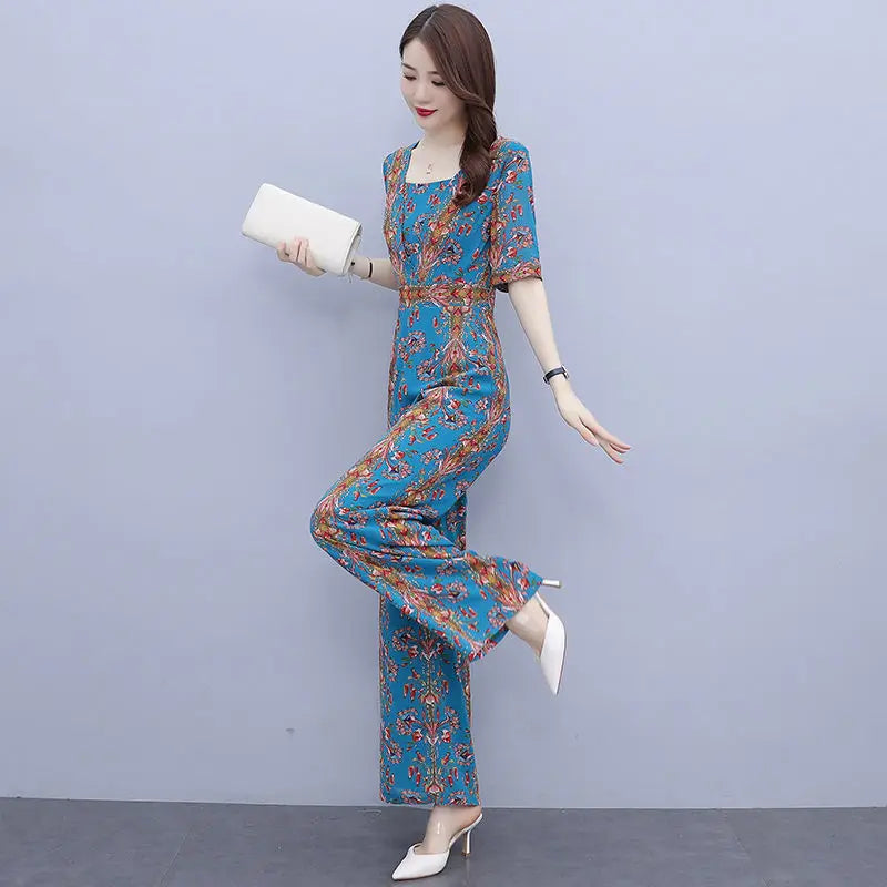 Women's Long Elegant Summer Jumpsuit Overall Romper