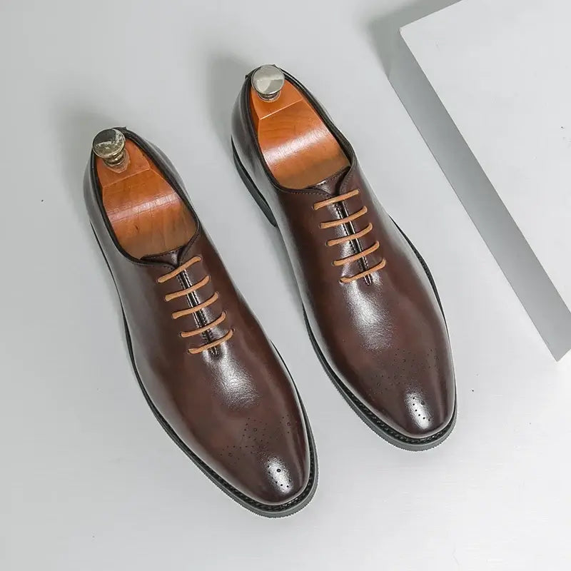 Men's Leather Formal Oxford Dress Shoes