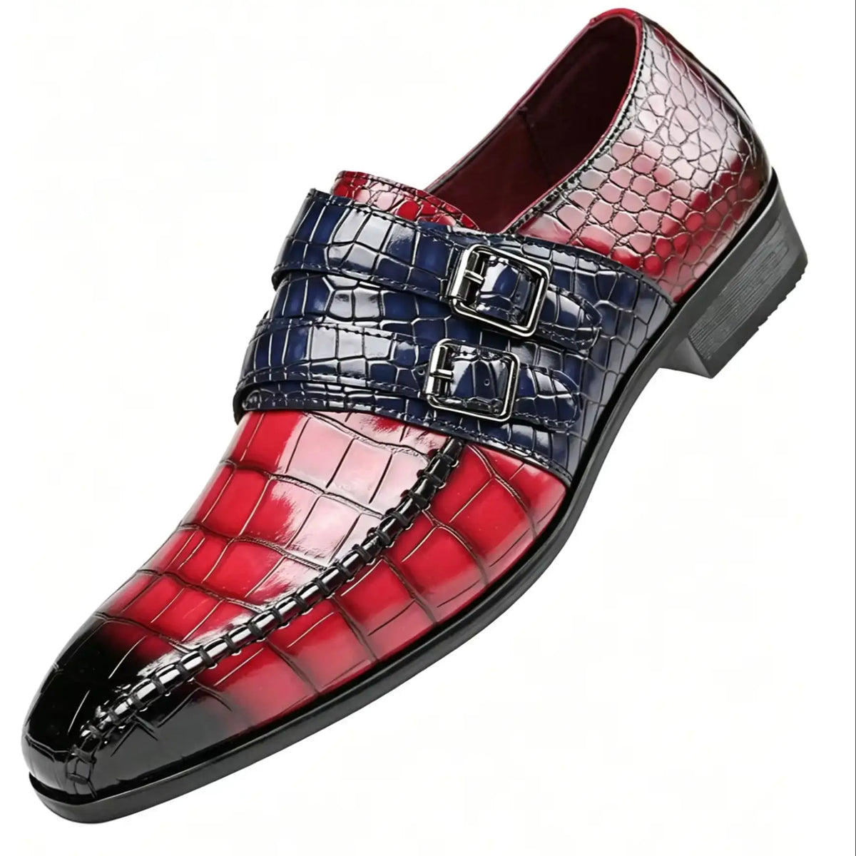 Luxus Herren Anzugschuhe Krokodilmaserung Leder Schuhe Herren Schnalle Freizeitschuhe Hochzeit Party Schuhe Hochwertige Business Herren