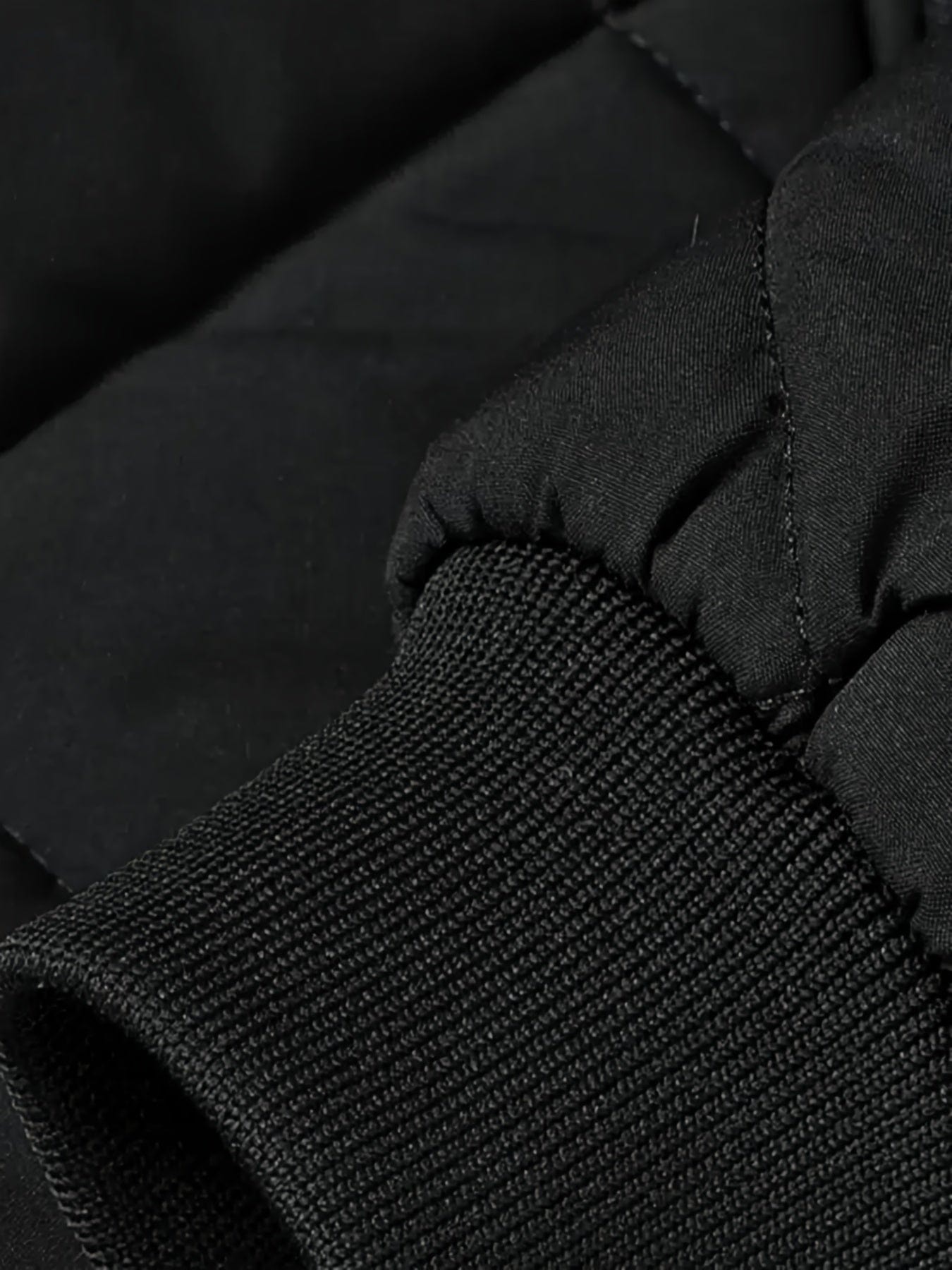 Small Size & Order Size Up Men's Solid Stand Collar Jacket, Streetwear Warm Thick Autumn Winter Cotton-padded Jacket Coat