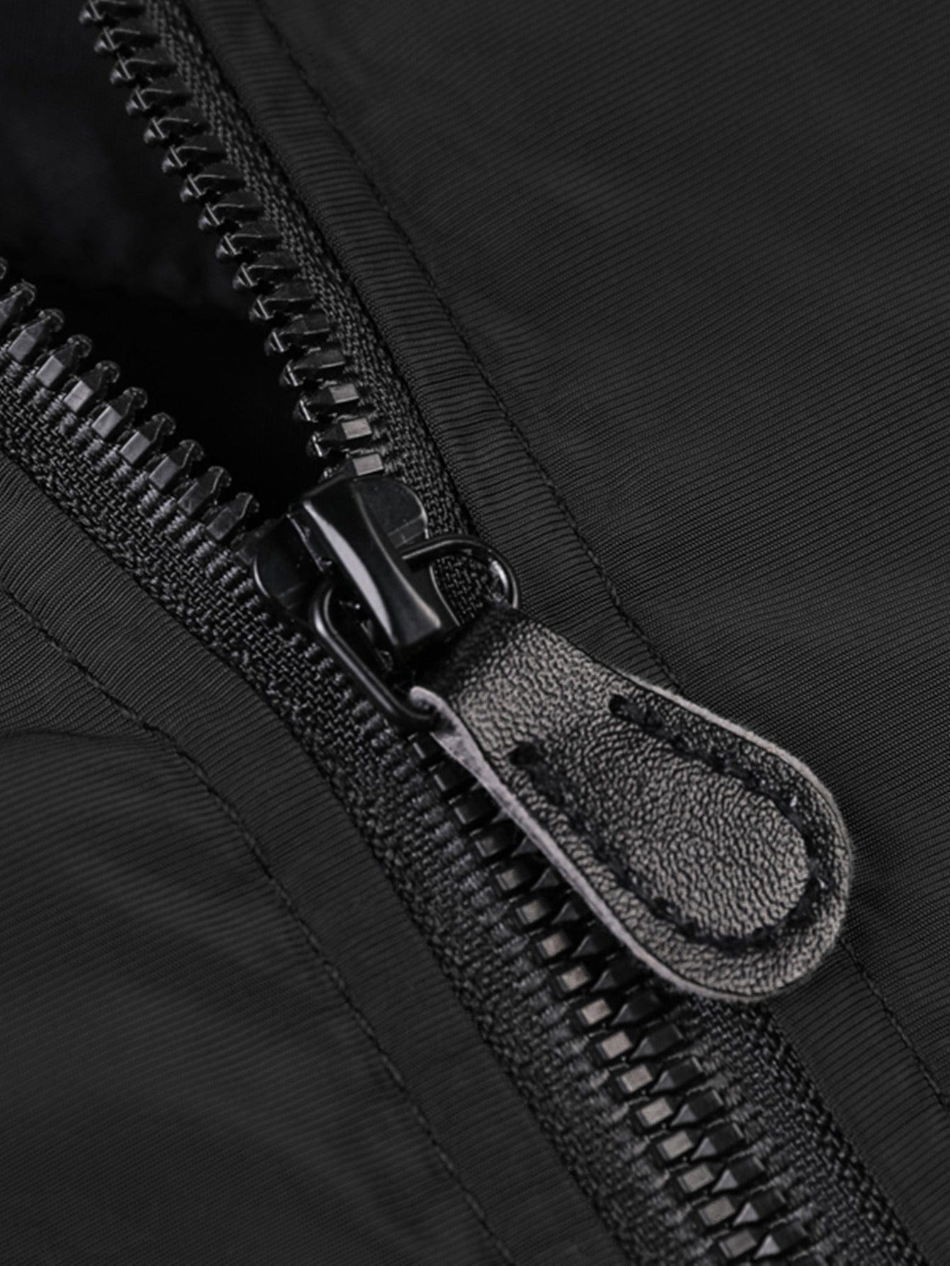 Men's Black Flight Suit And Cotton Jacket
