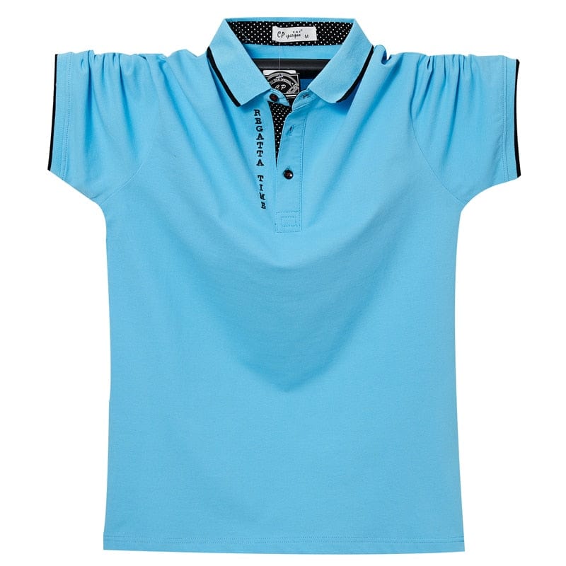 Men's Plus Size 6XL Regular-Fit Breathable Golf Polo