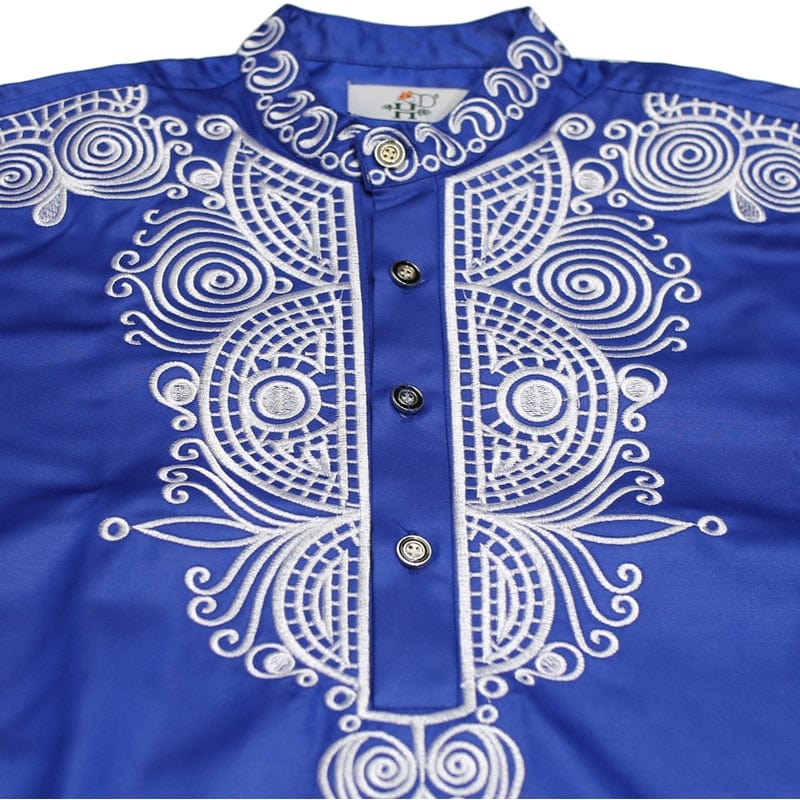 Men's African Dashiki Shirt and Trouser 2-Piece Set