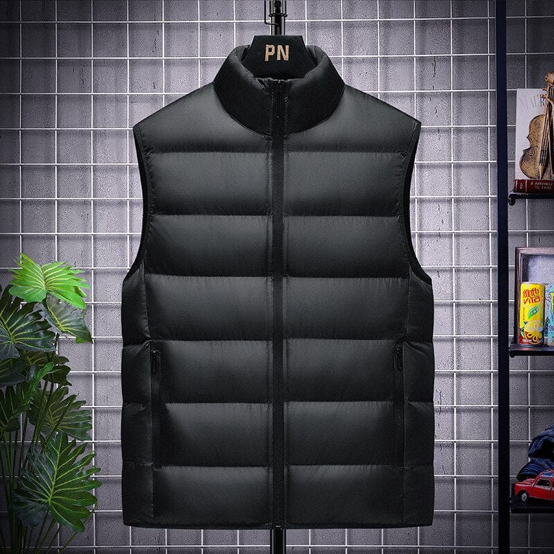 Men's Thickened Warm Down Cotton Vest Waistcoat