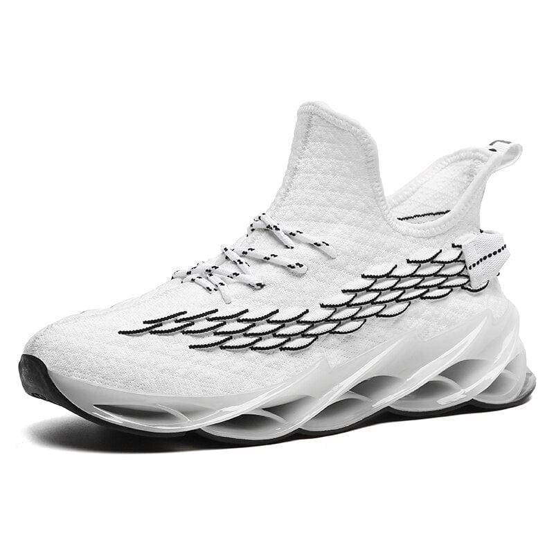 Men's Breathable Lace-up Blade Running Sport Sneakers