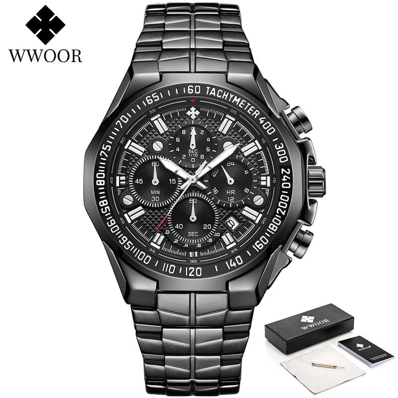 Men's Classic Sport Quartz Chronograph Watch 2026, Stainless Steel