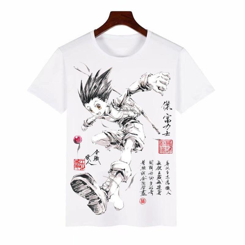 Anime hunter x hunter Mens & Womens Design T Shirt GON FREECSS Milk wire Fabric T-shirt