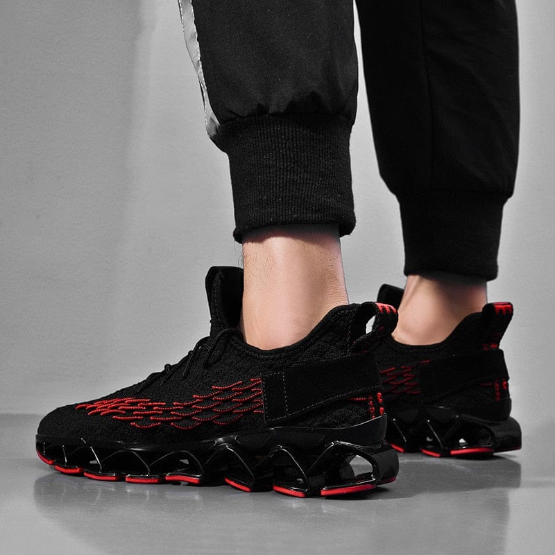 Men's Breathable Lace-up Blade Running Sport Sneakers